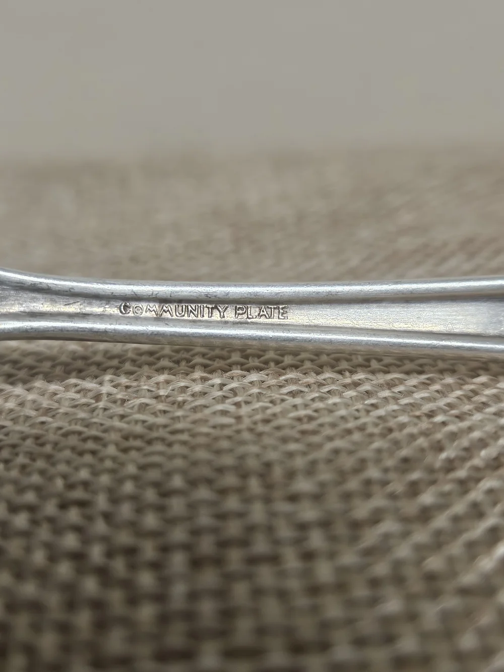 Vintage 1929 Oneida Community Plate Fork - Deauville Art Deco Pattern